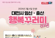 대전시, 임신·출산 전용 누리집 서비스 개시