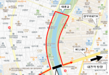 유등교 전면통제“시내버스 20개 노선 우회 운행”