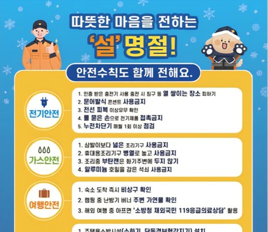 대전소방, 설 명절 대비 화재예방대책 추진