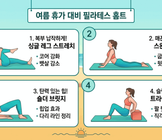 “올여름 비키니 라인 완성”… 전문가가 알려주는 여름 휴가 대비 필라테스 홈트 4선